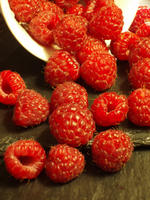 ripe raspberries