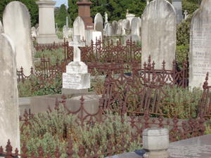 graves and railings