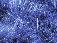 blue tinsel