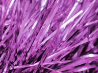 purple tinsel