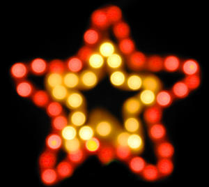 xmas star blur