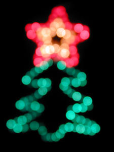 christmas tree blur