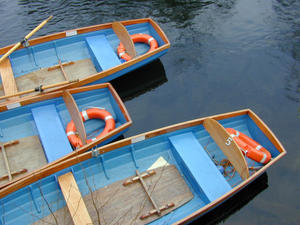 rowing boats