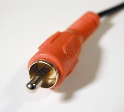 red phono connector