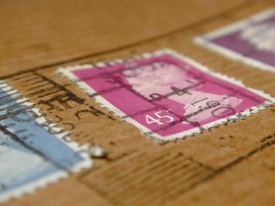 uk parcel and stamps