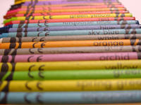 wax crayons