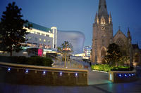 bullring at night