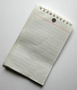 blank notepad