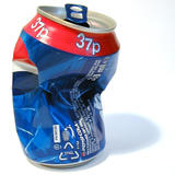 crushed can