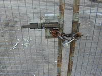 padlocked gates