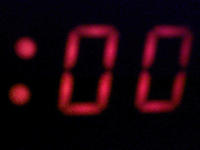 red led clock display