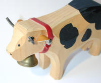 wooden cow