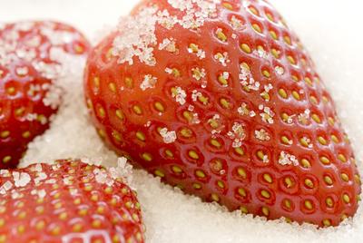 sugared strawberries