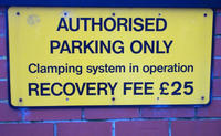 clamping sign