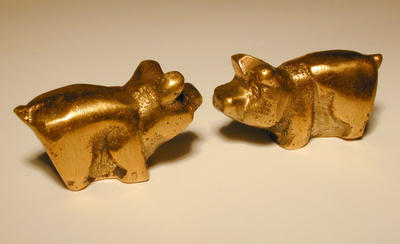 brass pigs