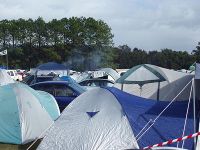 busy campground