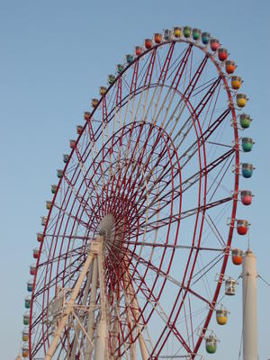 huge fairground wheel