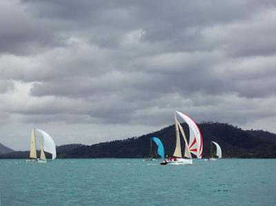 yachts flying spinnakers