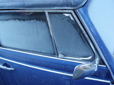 frozen car windows