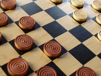 checkers game pieces