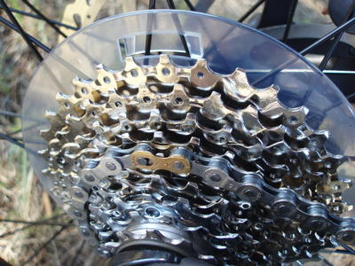 Mountain Bike Gear on Close Up On The Gear Cassette Of A Mountainbike