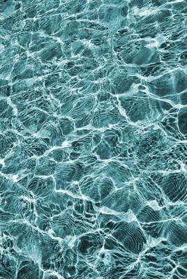 cyan water ripples