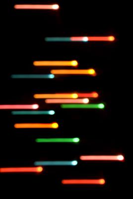 motion blurred lights