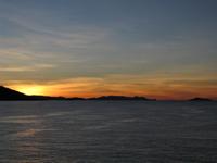 sunset ocean panorama