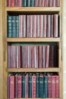 book shelf and books