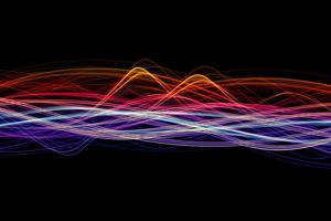 audio light waveforms