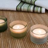 three aromatherapy candles
