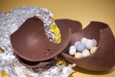 Chocolate And Candy Easter Eggs
