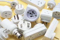 assortment of power adaptors