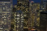 San franisco offices at night