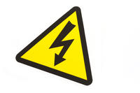 electric danger sign