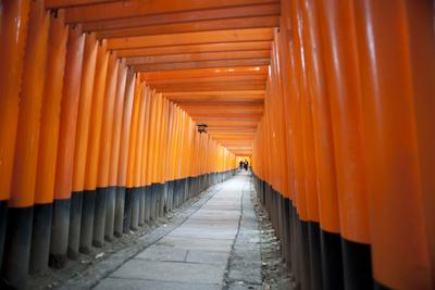 red torii gates kyoto