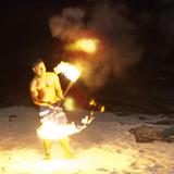 Fire dancer on Fiji