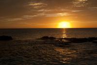 Vivid sunset over the ocean