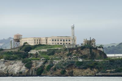 Alcatraz Island prison in San Francisco Bay