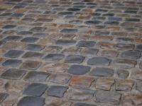 wet cobbles