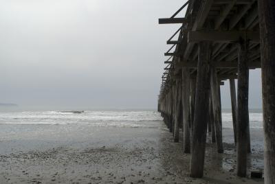 Underneath Cayucos Pier