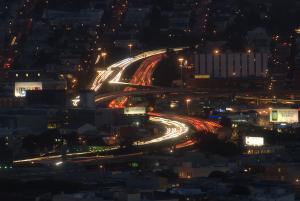 freeway at night