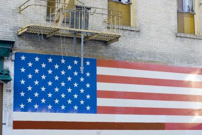 patriotic mural