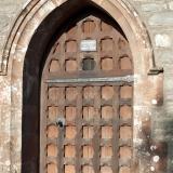 Arched medieval entrance to Hawkshead Church