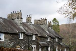 Typical English stone cottages at Skelwith Bridge