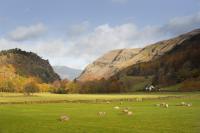 Scenic landscape from the A591 at Legburthwaite