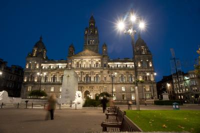 George Square, Glasgow at night