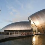 Exterior of the Glasgow Science Centre