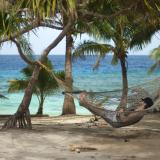 Man enjoying a tropical siesta