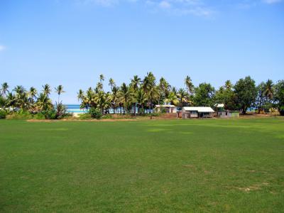 School playing field, Yasawa, Fiji